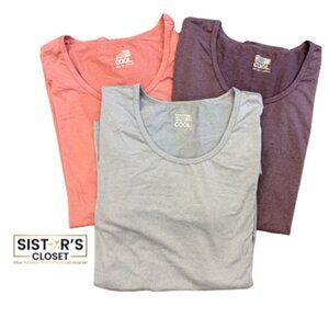 32 Degrees Cool Shirts Lot of 3 XL Gray, Purple and Rose